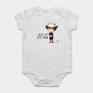 Give me attention! Baby Bodysuit